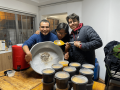 Preparación de la comida para el proyecto amigos de la calle.